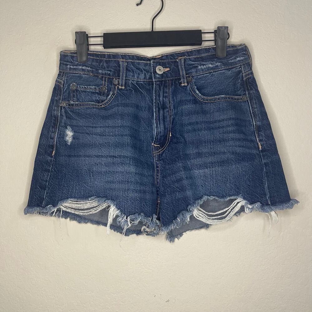 American Eagle Dark Wash Tomgirl Cutoff Shorts - Size 4